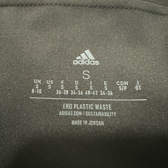 Adidas Aeroready Black Climate Leggings. Size Small black w/pocket - Picture 3 of 9